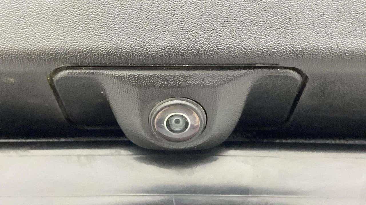 Close-up of a rear view camera of a Mahindra XUV 3XO
