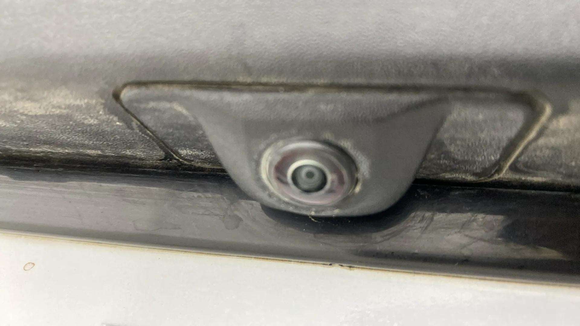 Close-up of the rear camera of a Mahindra XUV 3XO