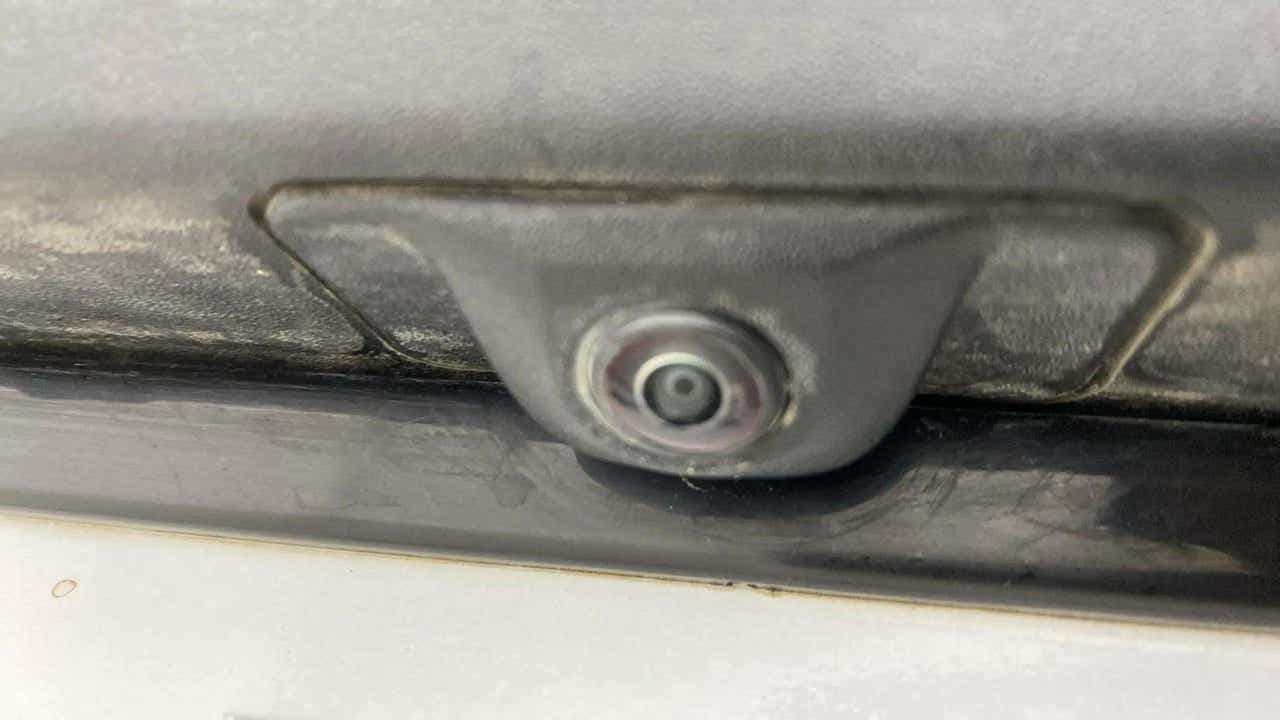 Close-up of the rear camera of a Mahindra XUV 3XO