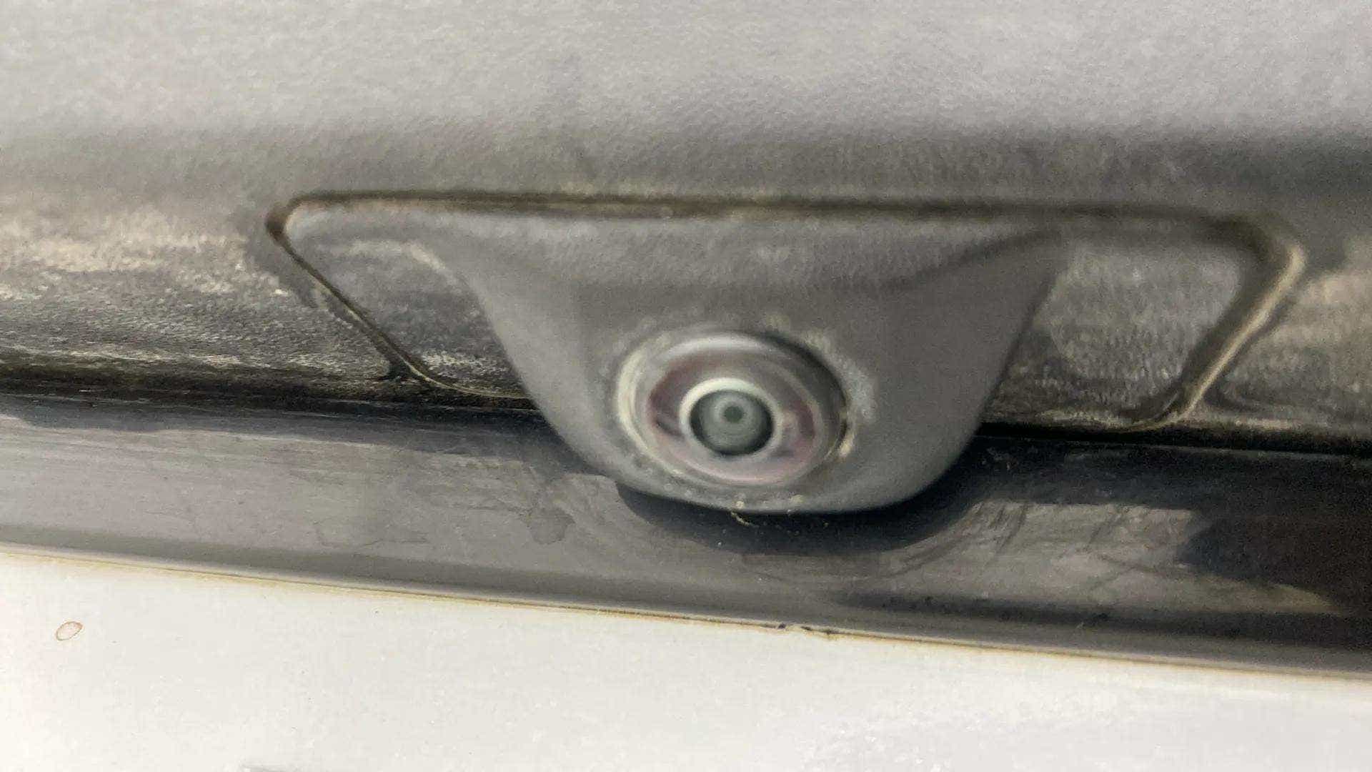 Close-up of the rear camera of a Mahindra XUV 3XO