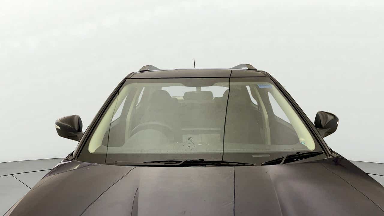 Front windshield view of a Mahindra XUV 3XO