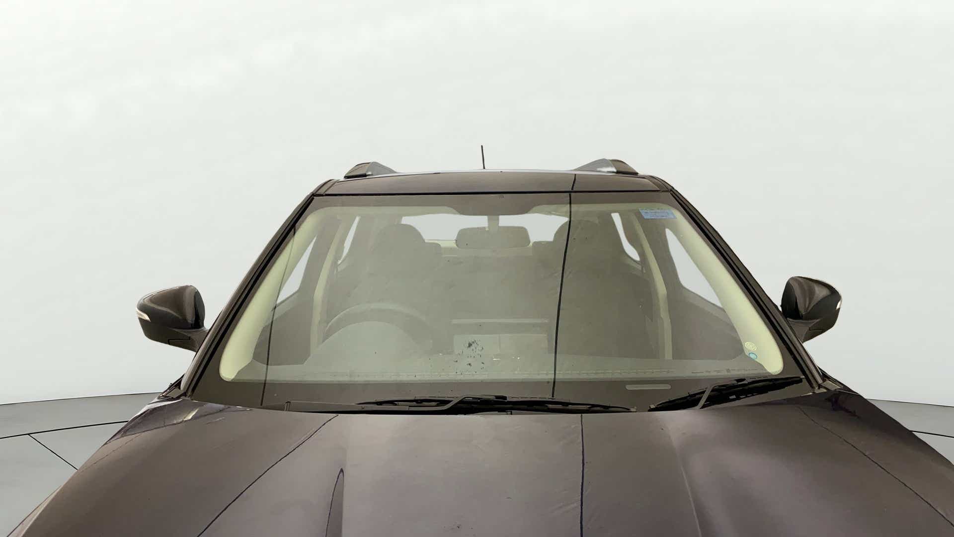 Front windshield view of a Mahindra XUV 3XO