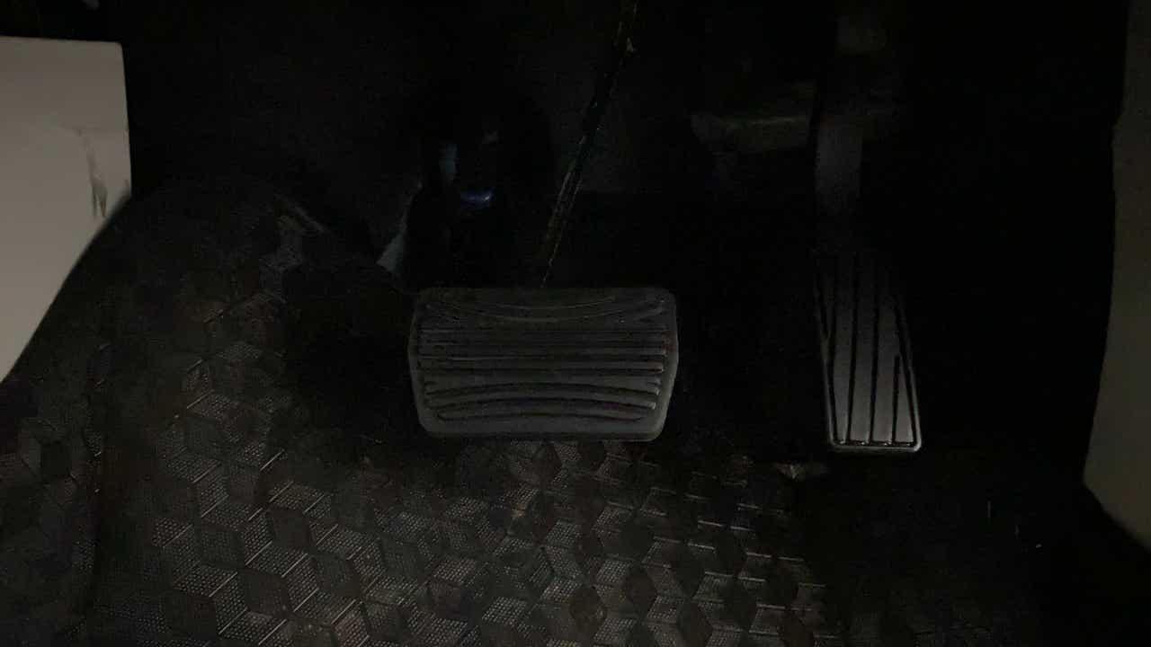 Foot pedals area of a Mahindra XUV 3XO