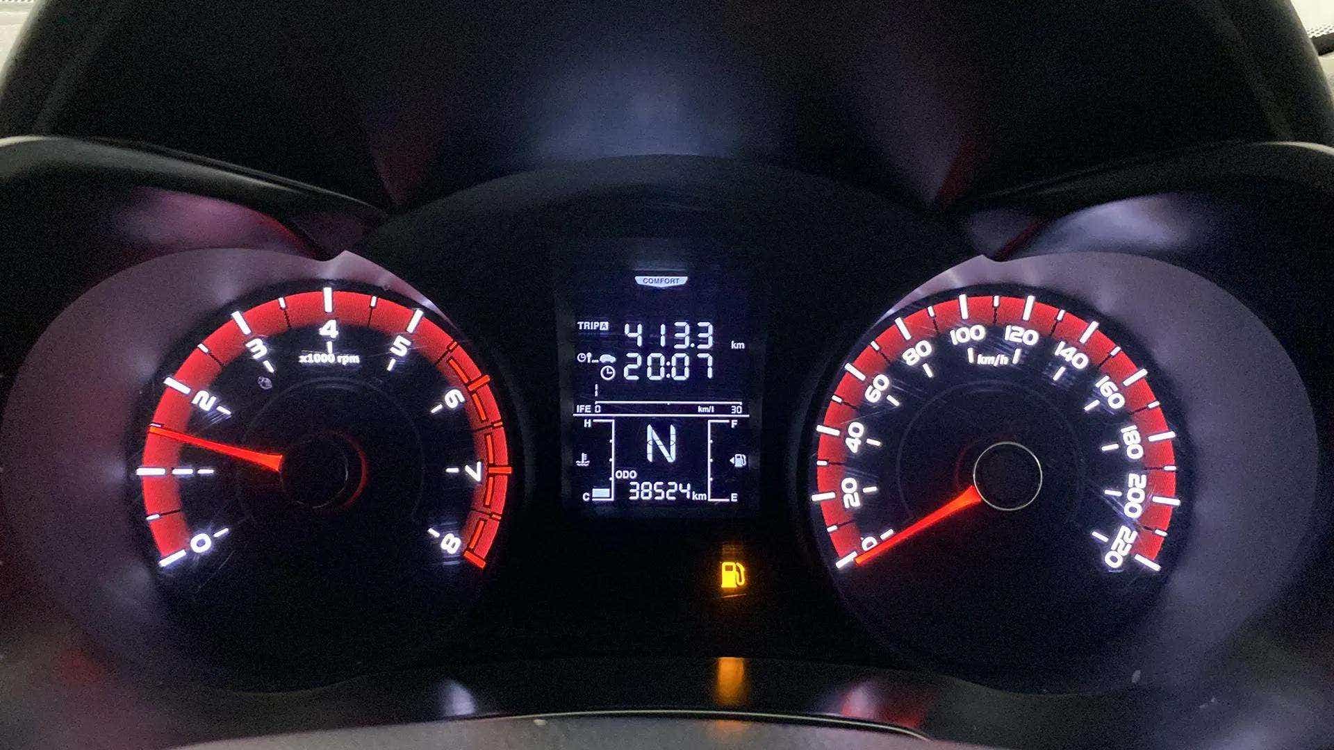 Instrument cluster of a Mahindra XUV 3XO