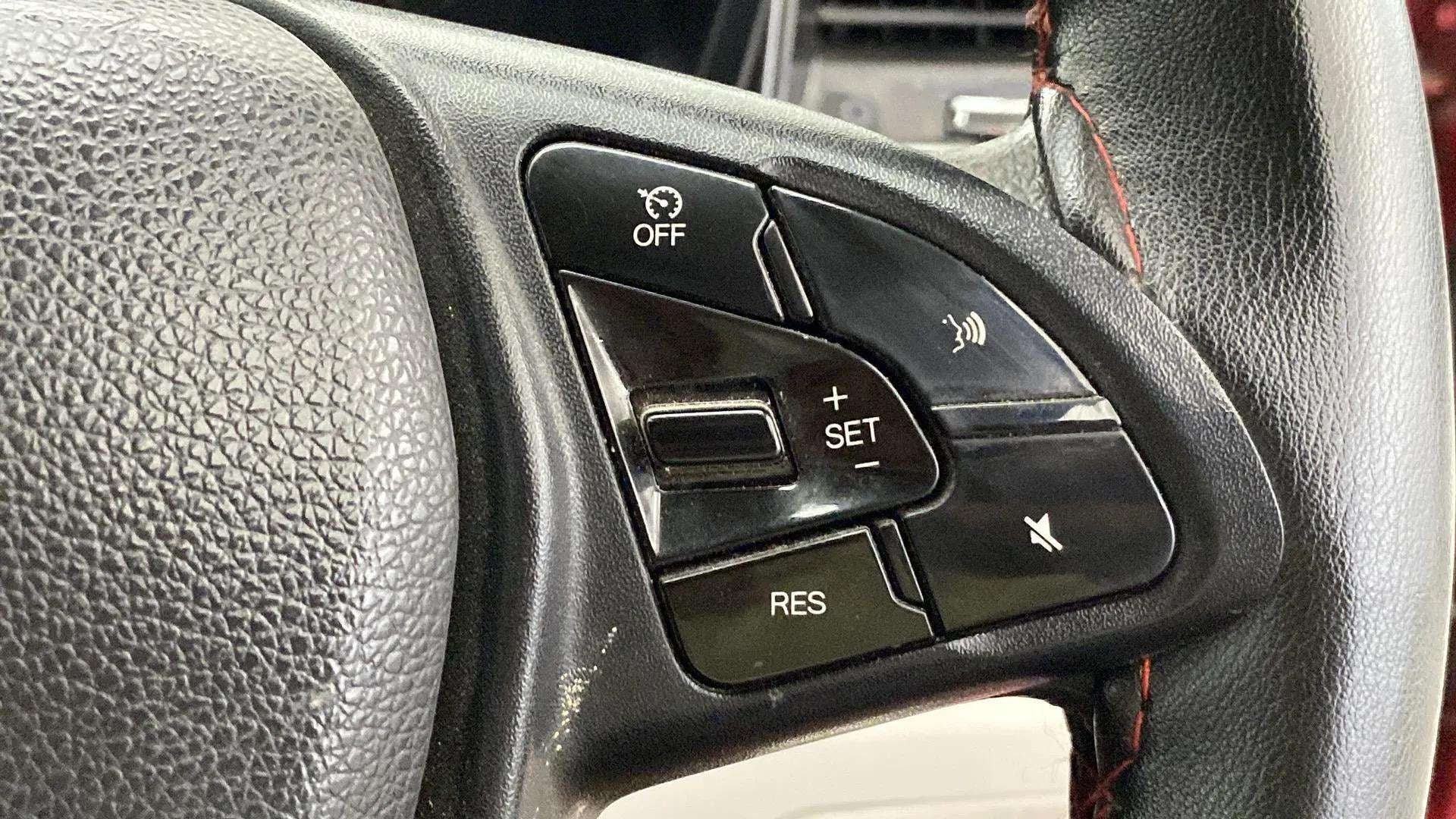 Steering wheel controls of a Mahindra XUV 3XO