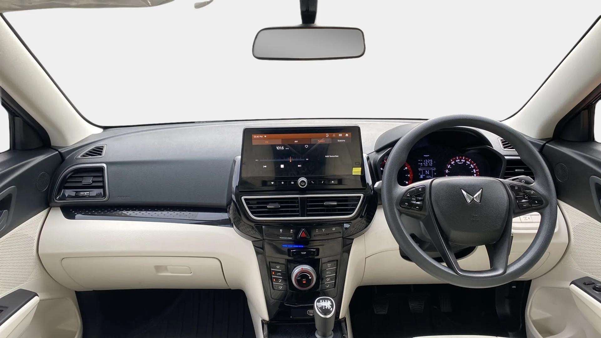 Interior dashboard view of a Mahindra XUV 3XO