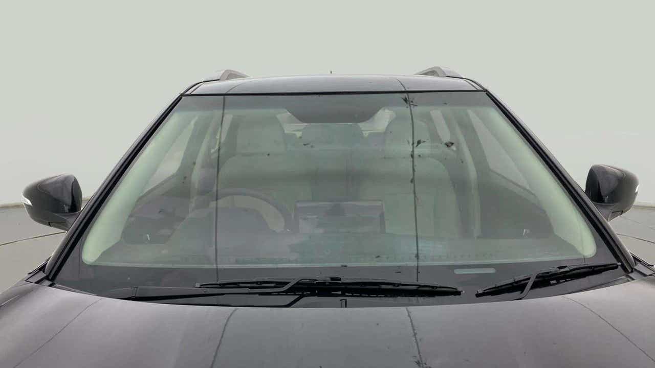 Front windshield view of a Mahindra XUV 3XO