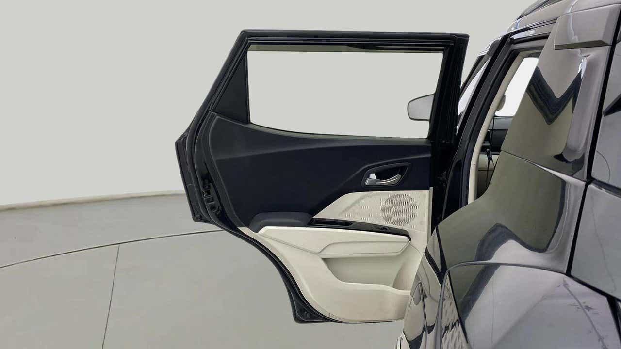 Rear door interior view of a Mahindra XUV 3XO