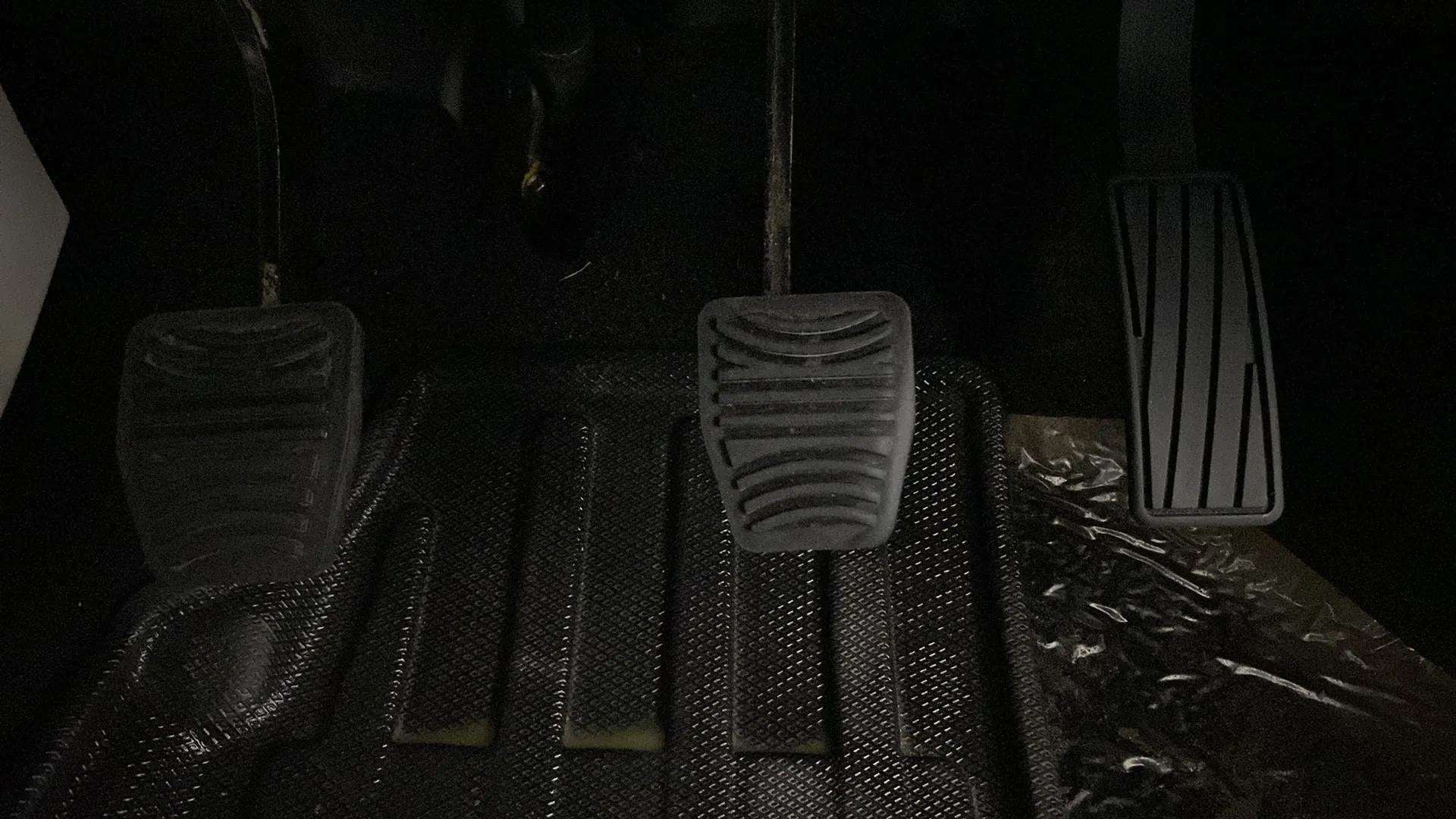 Foot pedal area of a Mahindra XUV 3XO
