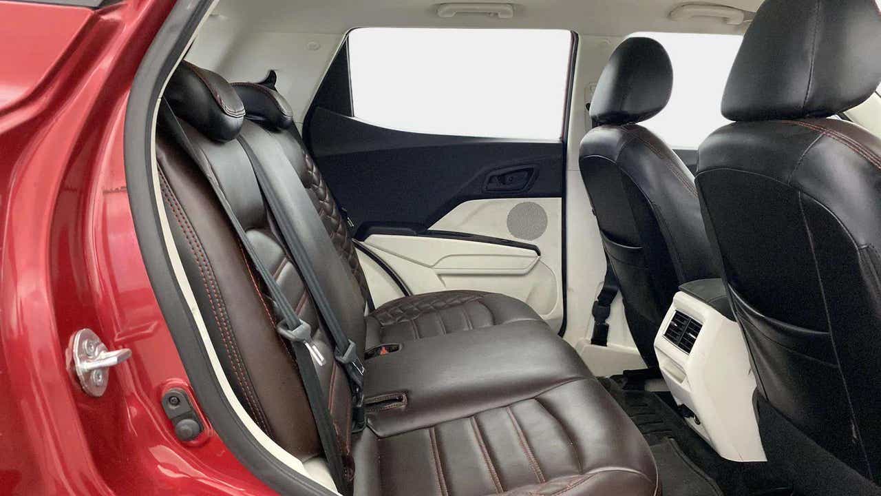 Rear seat interior view of a Mahindra XUV 3XO
