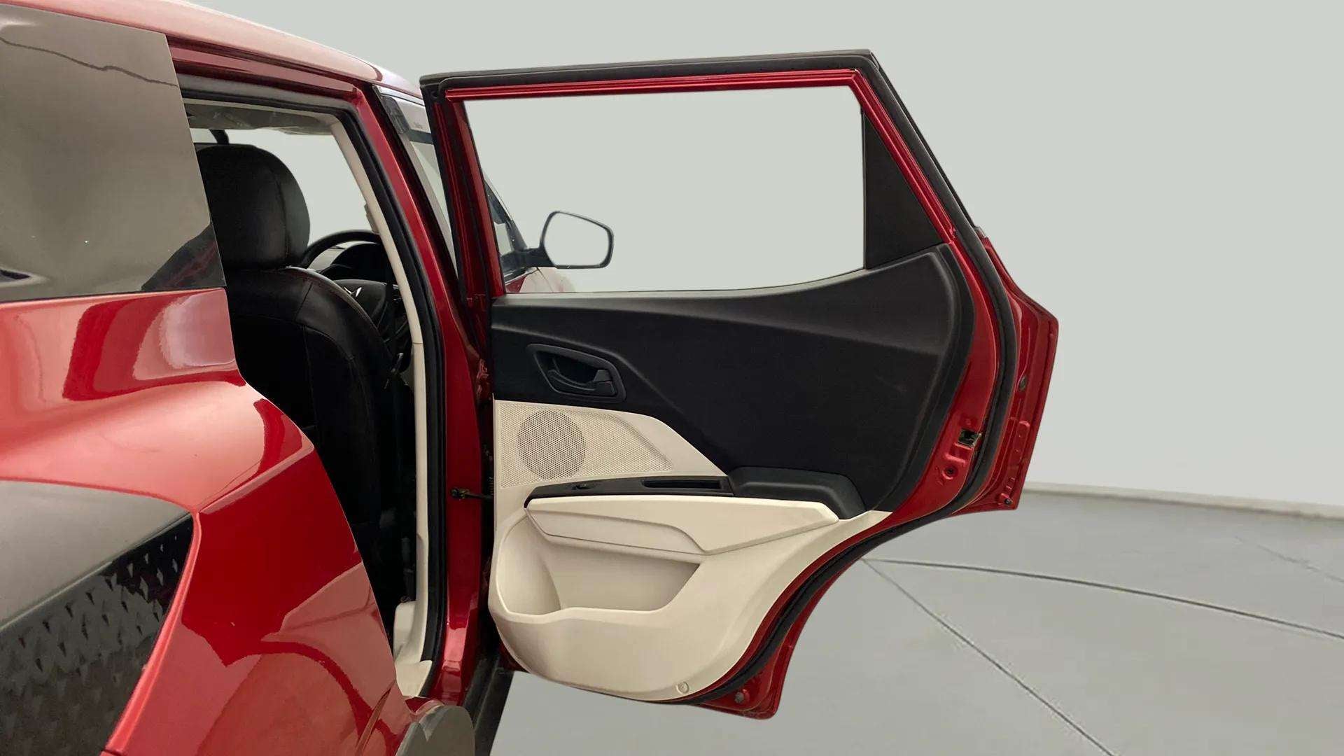Rear door and seat area of a Mahindra XUV 3XO