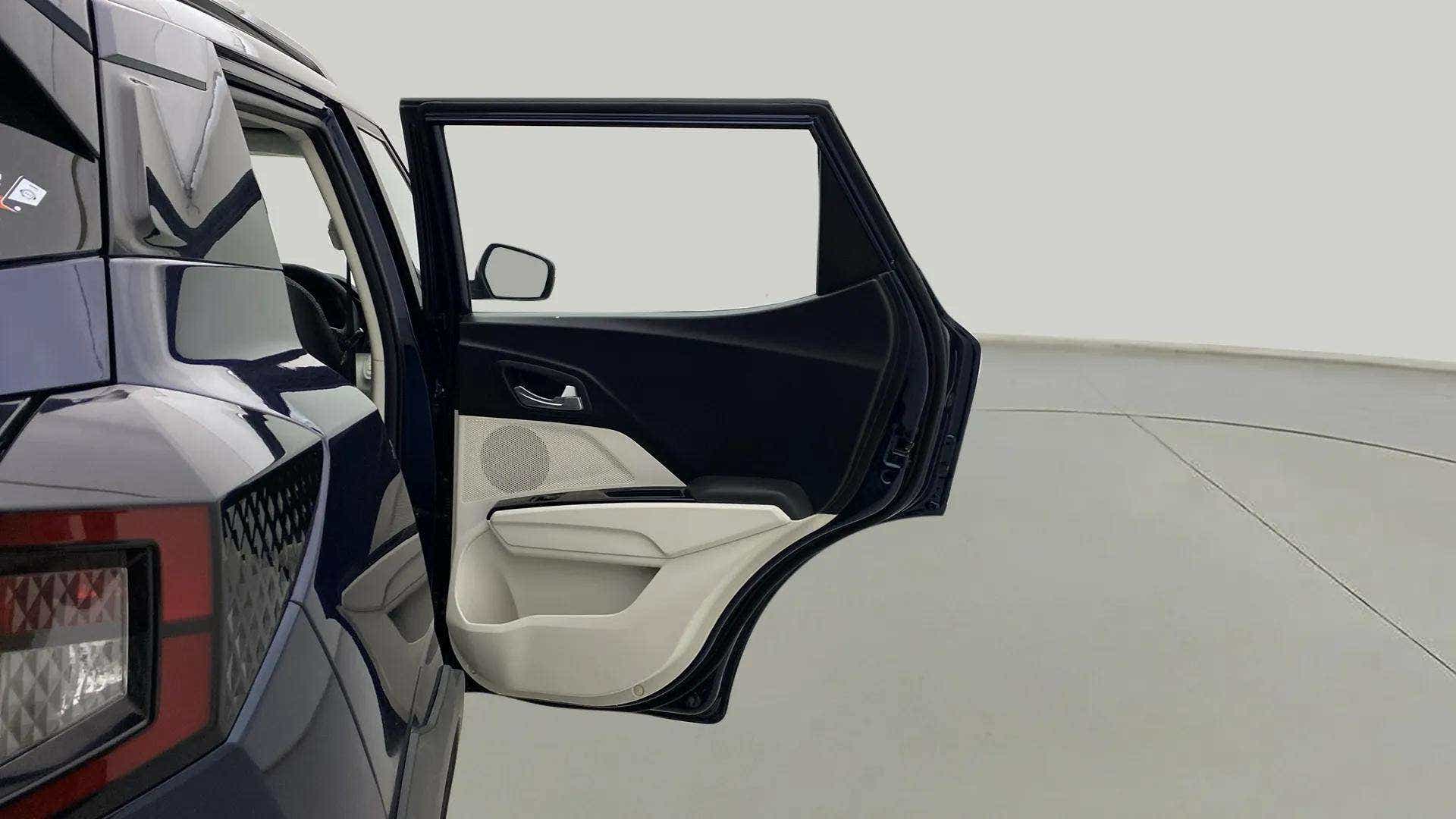 Rear left door interior of a Mahindra XUV 3XO
