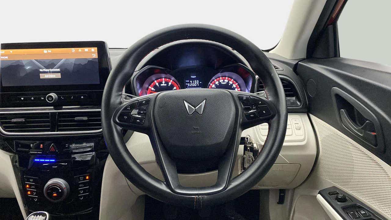 Interior dashboard view of a Mahindra XUV 3XO