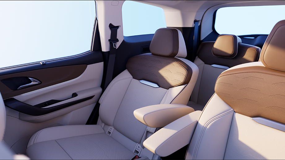 Interior seating of Mahindra XUV 7XO