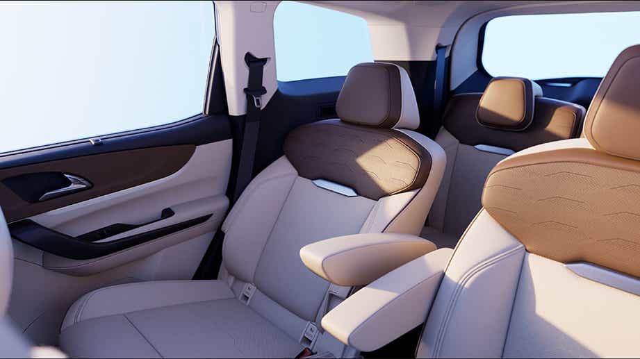 Interior seating of Mahindra XUV 7XO