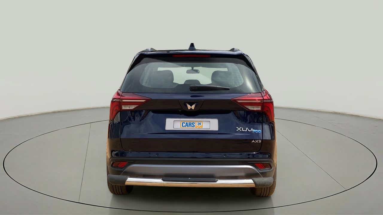 Rear view of a Mahindra XUV700