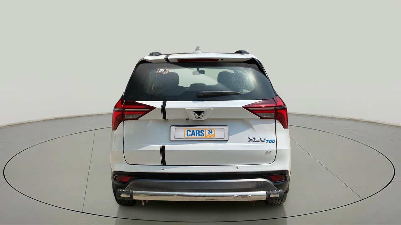Rear view of a Mahindra XUV700