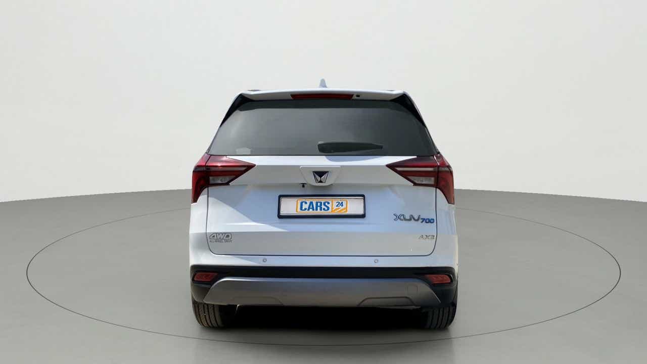 Rear view of a Mahindra XUV700