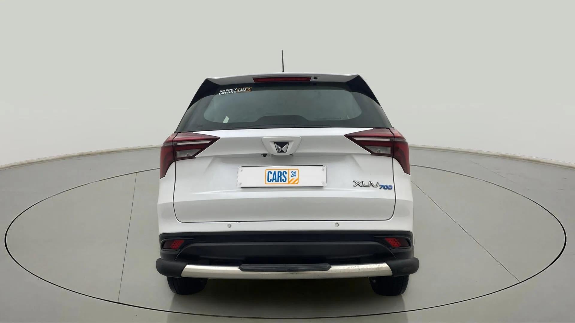 Rear view of a Mahindra XUV700