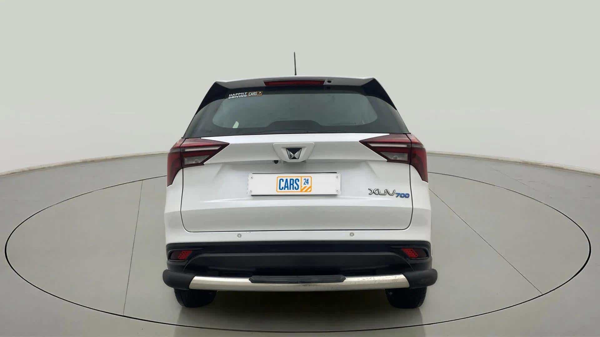 Rear view of a Mahindra XUV700