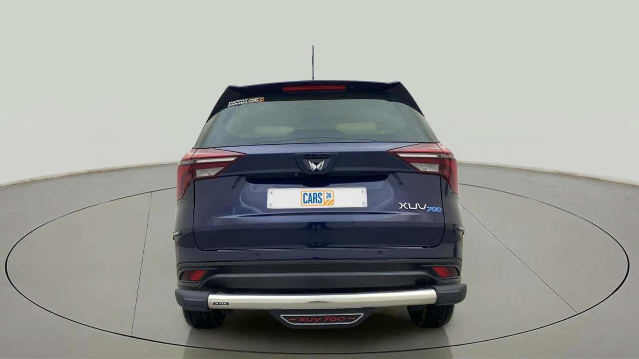 Rear view of a Mahindra XUV700