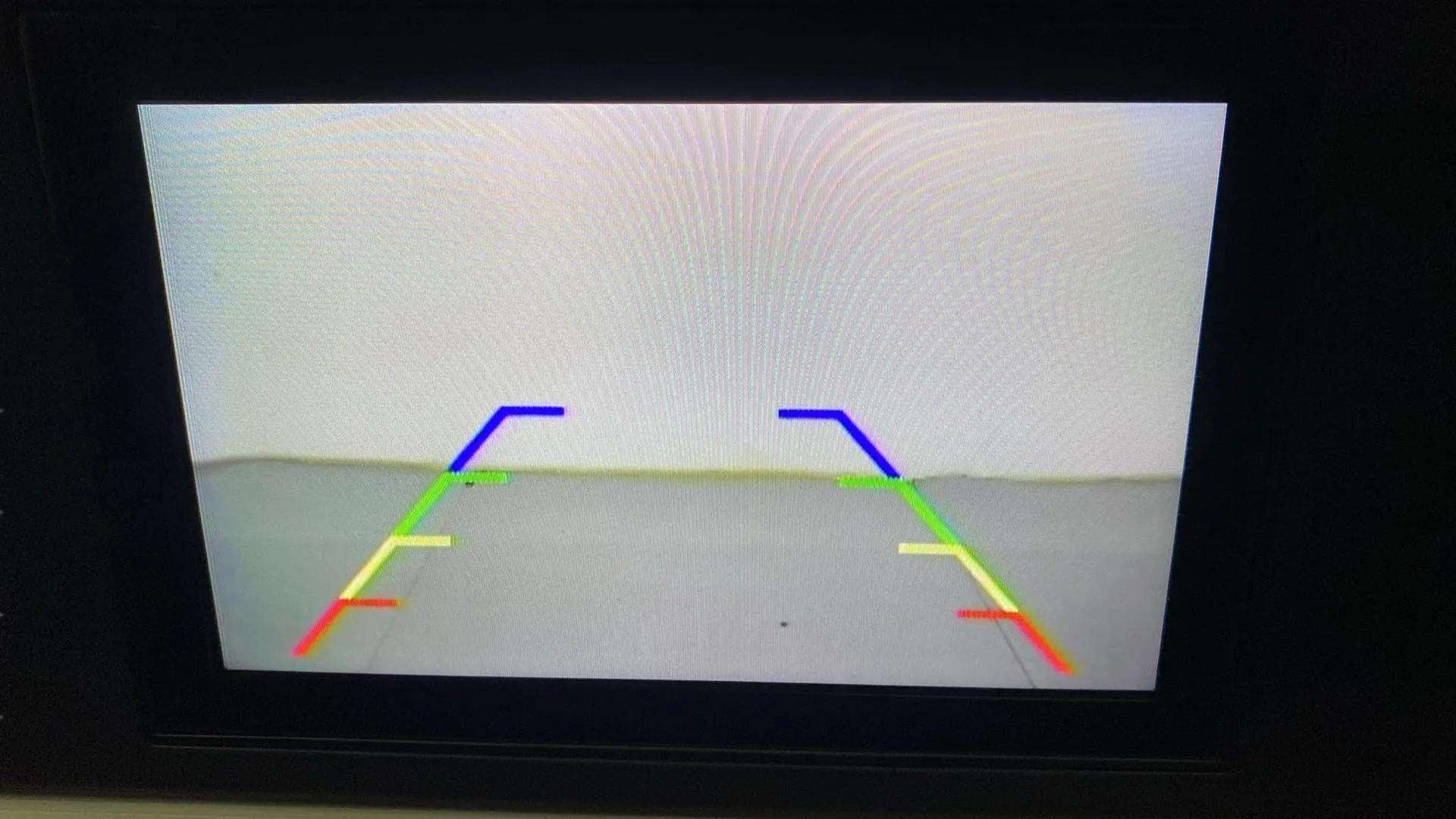 Reverse camera display of a Mahindra XUV700