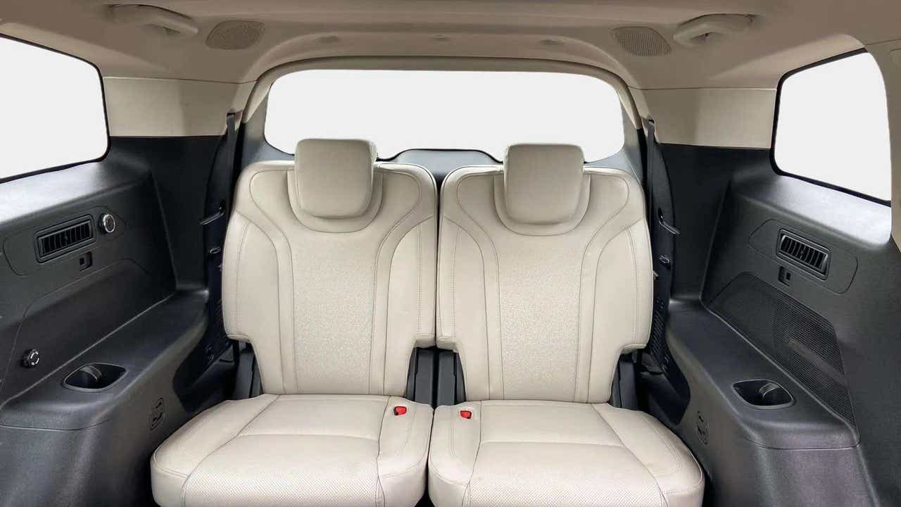 Rear seat view of a Mahindra XUV700