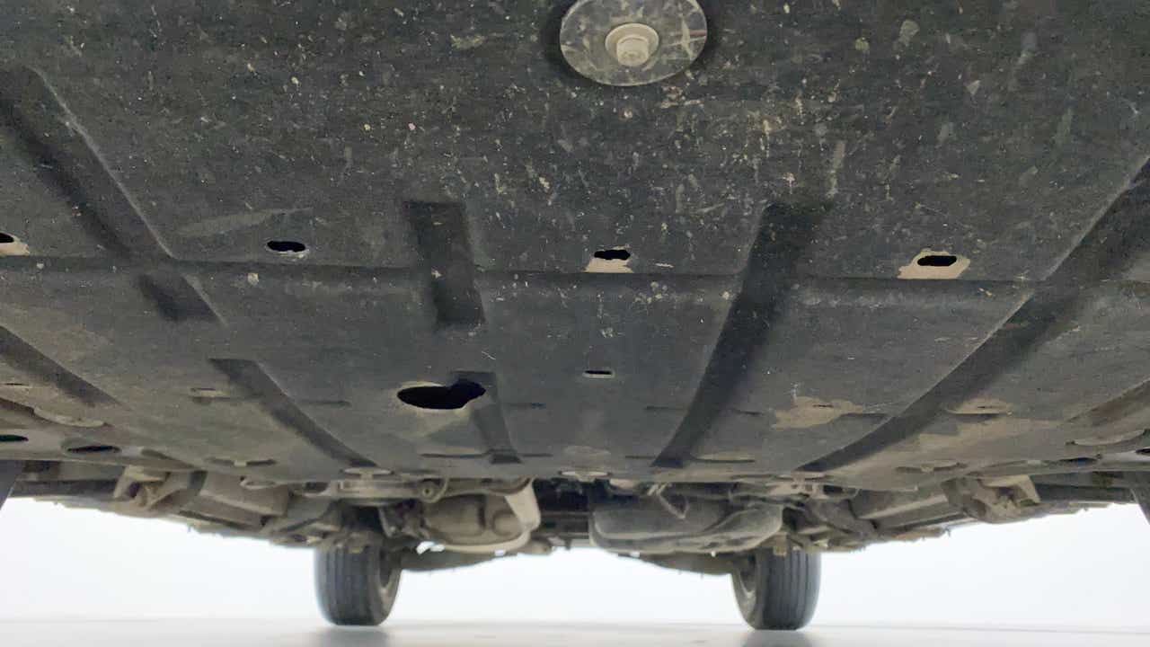 Undercarriage view of a mahindra xuv700