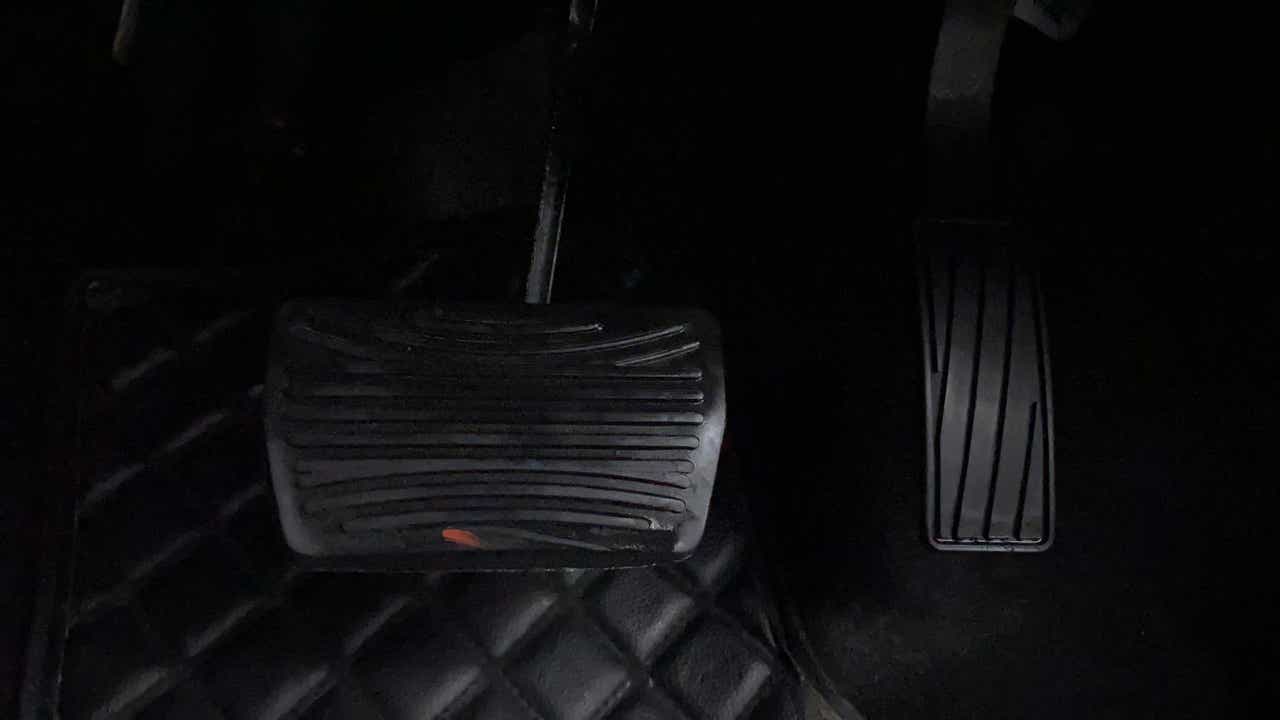 Pedals of a Mahindra XUV700