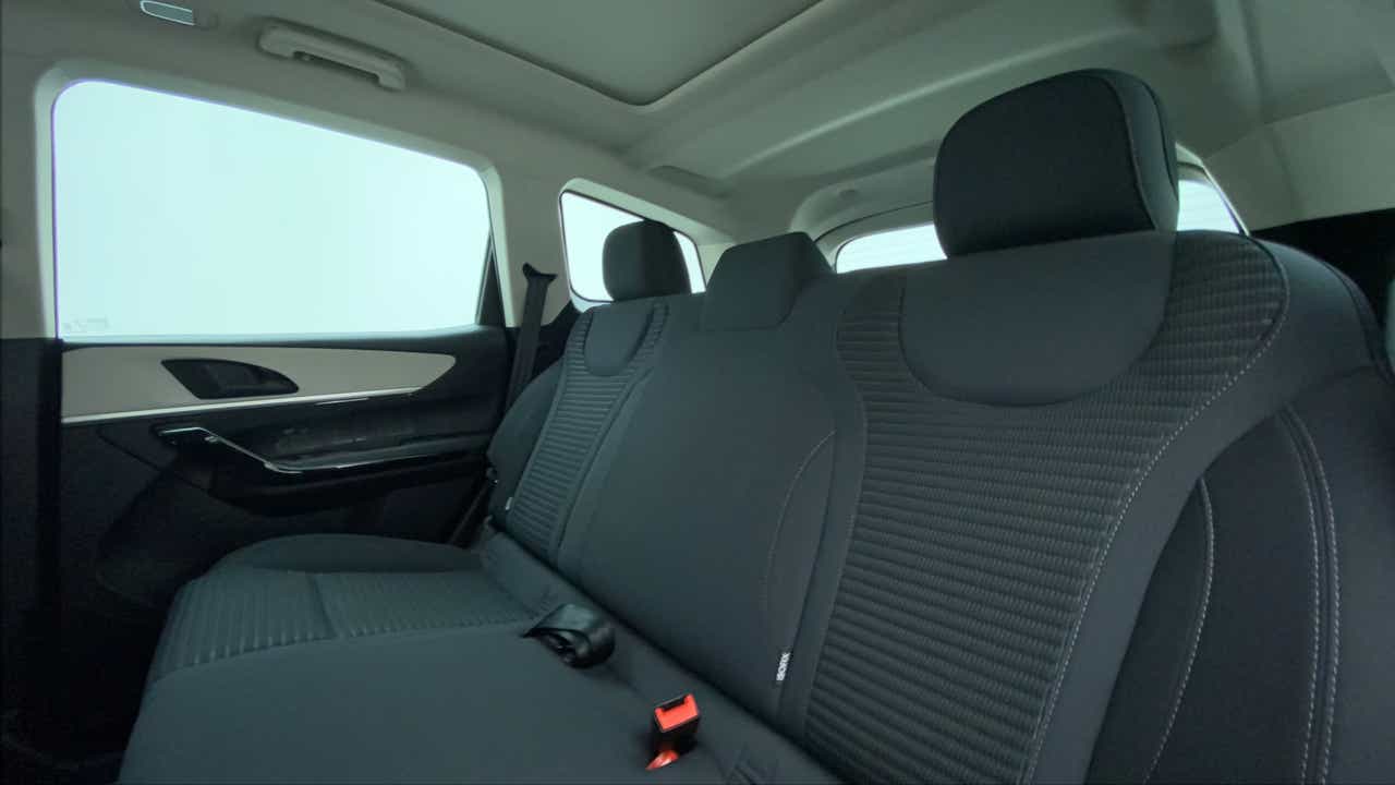 Rear seat view of a Mahindra XUV700