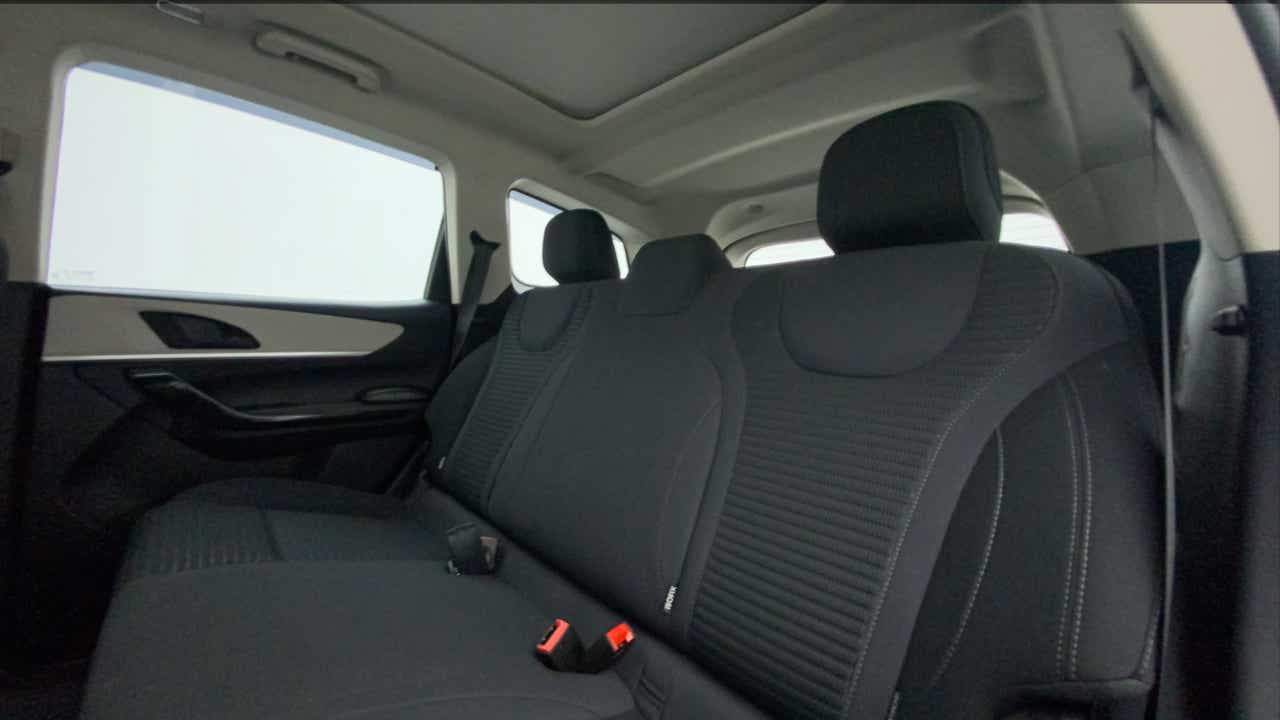 Rear seat view of a Mahindra XUV700