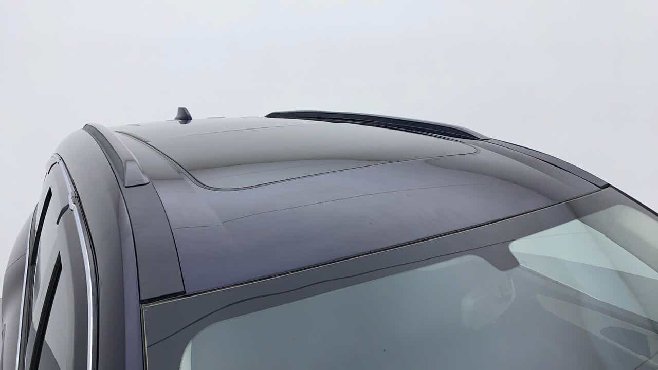 Sunroof view of a Mahindra XUV700