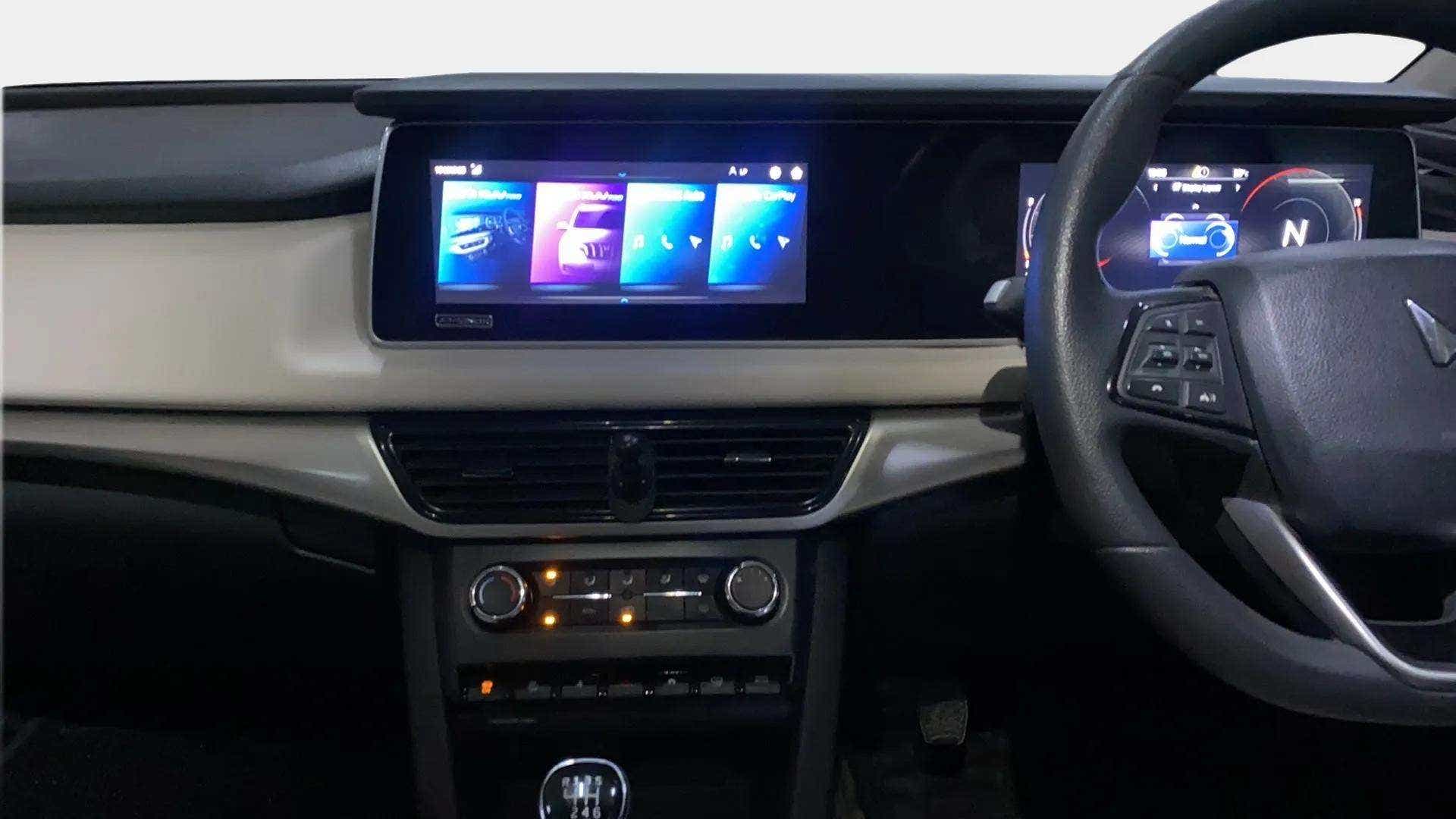 Dashboard view of a Mahindra XUV700