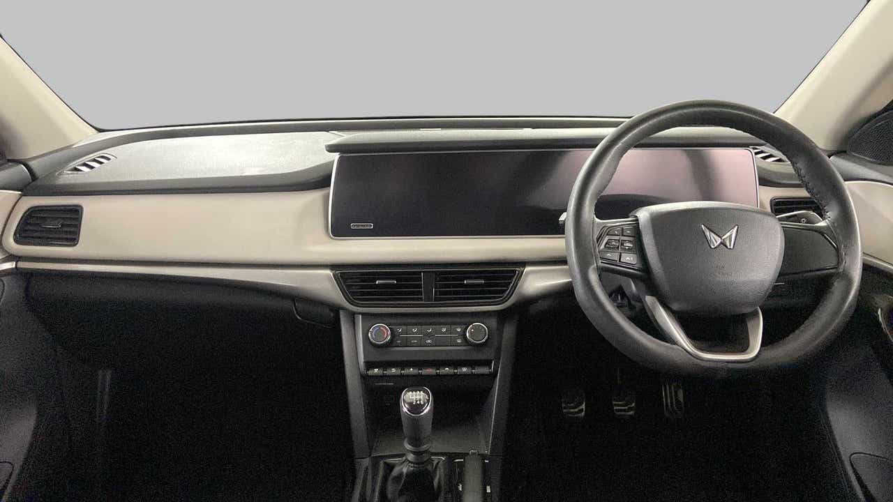 Dashboard view of a Mahindra XUV700