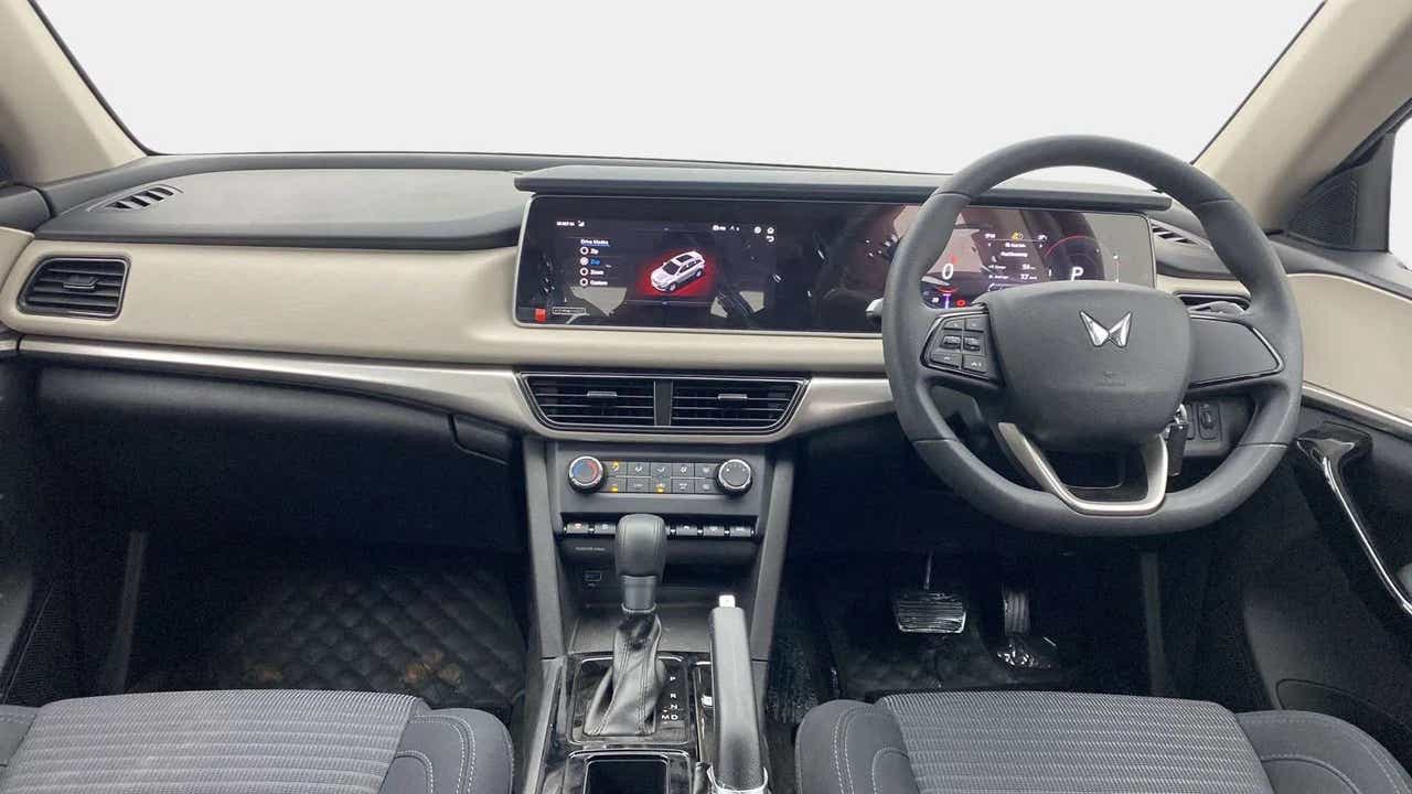 Interior dashboard of a Mahindra XUV700