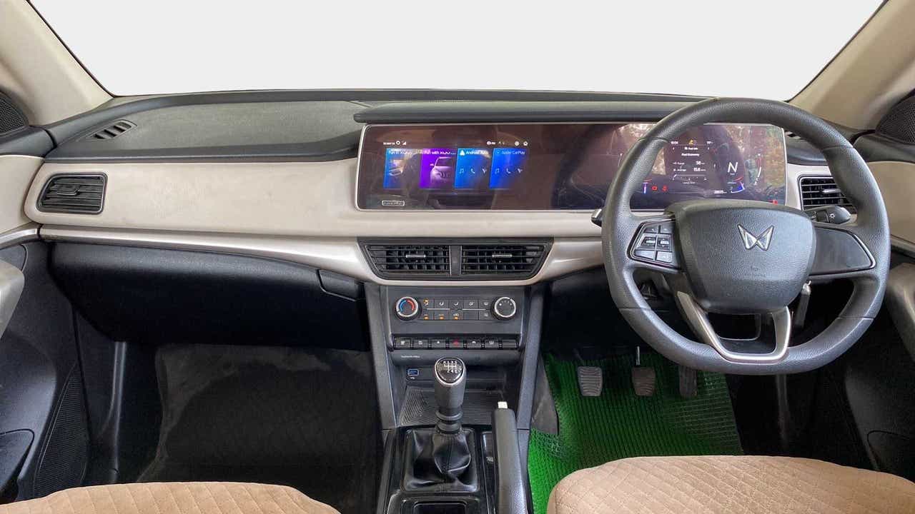 Interior dashboard view of a Mahindra XUV700