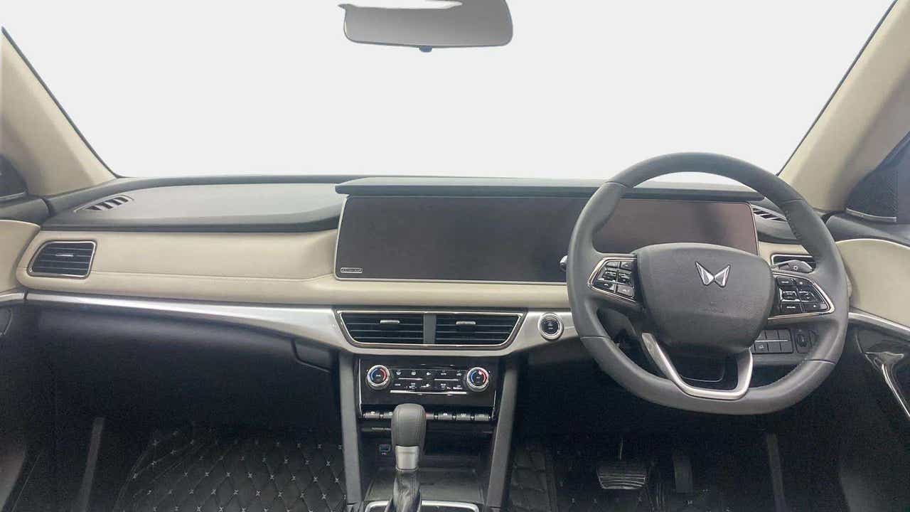 Interior dashboard view of a Mahindra XUV700