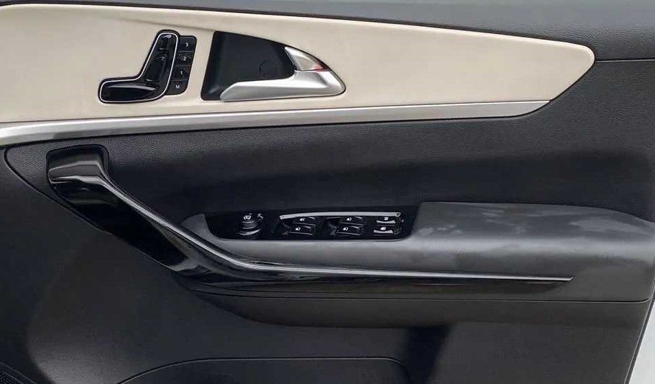 Interior door panel of a Mahindra XUV700