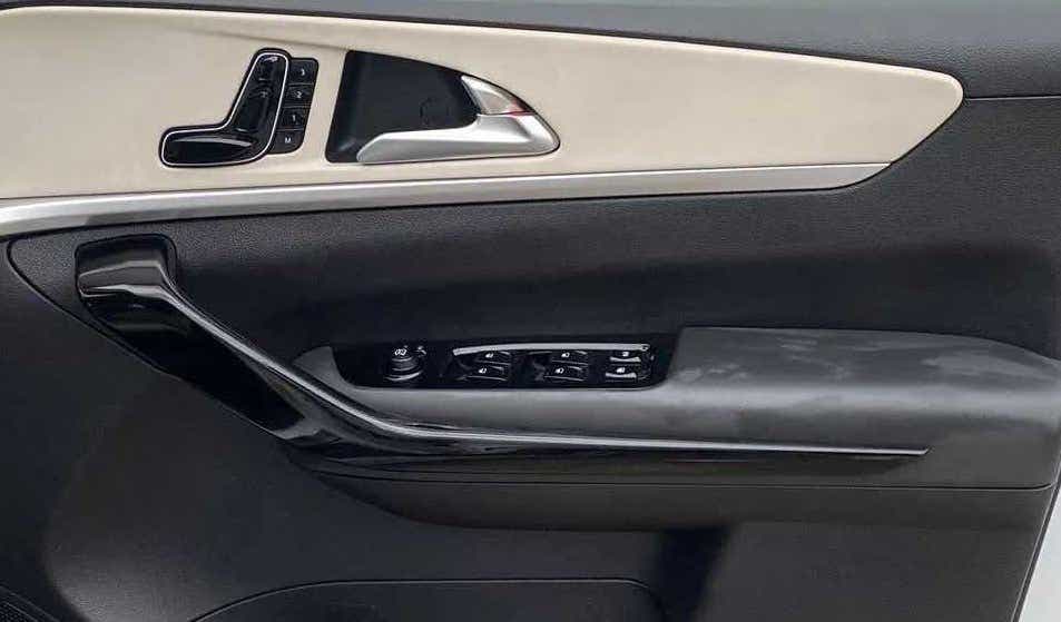 Interior door panel of a Mahindra XUV700
