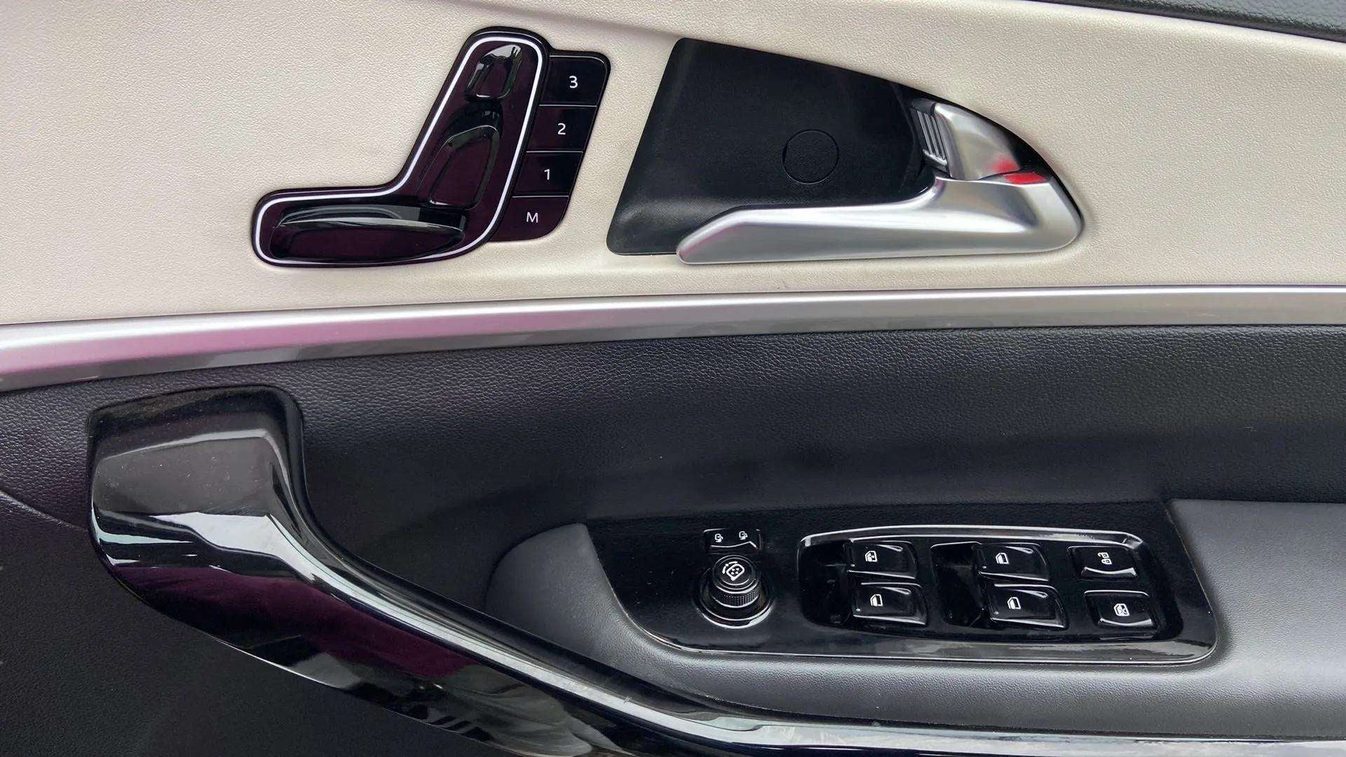 Interior door panel view of a Mahindra XUV700