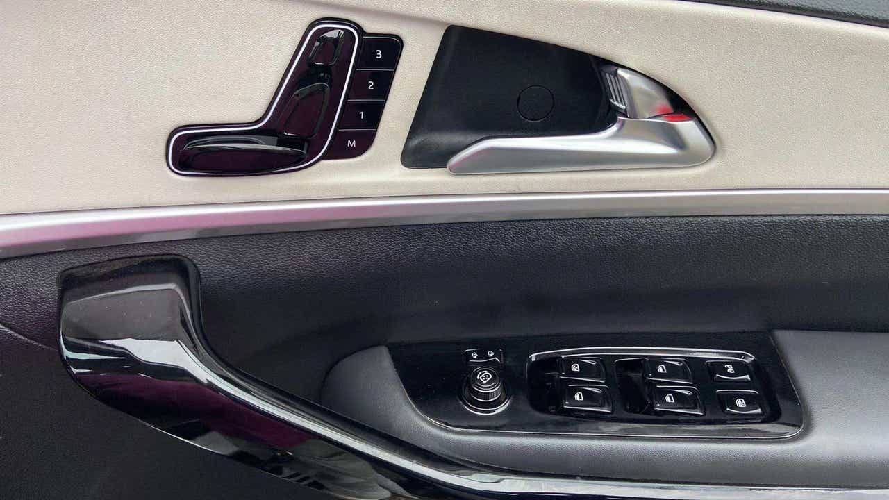 Interior door panel view of a Mahindra XUV700