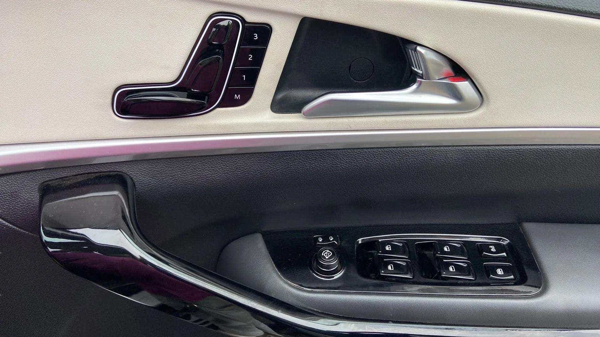 Interior door panel view of a Mahindra XUV700