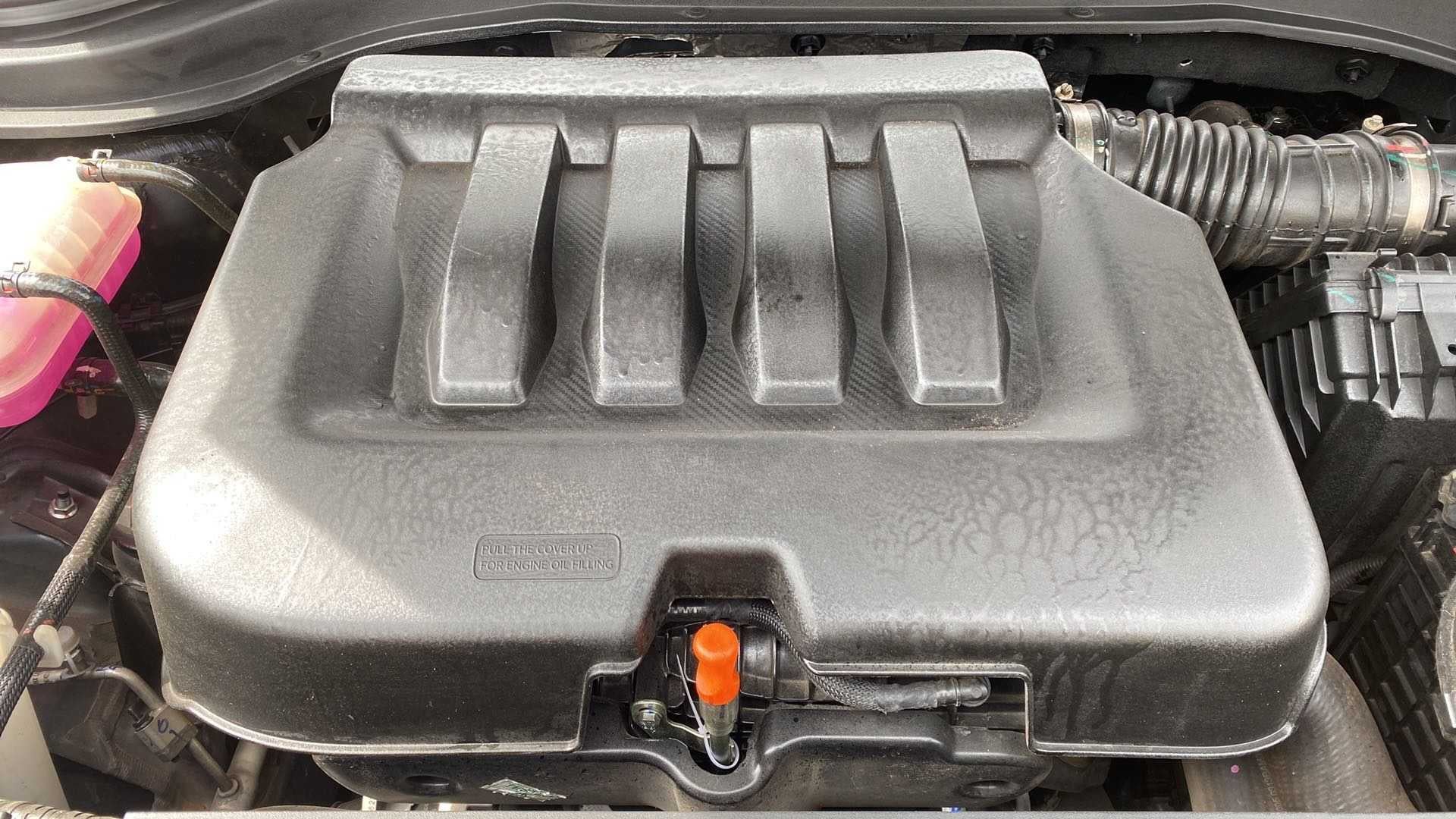 Engine bay view of a Mahindra XUV700