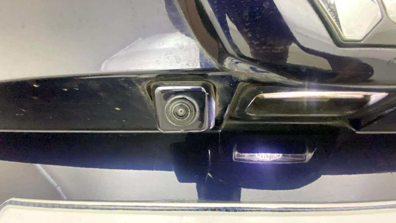 Rear camera close-up of a Mahindra XUV700