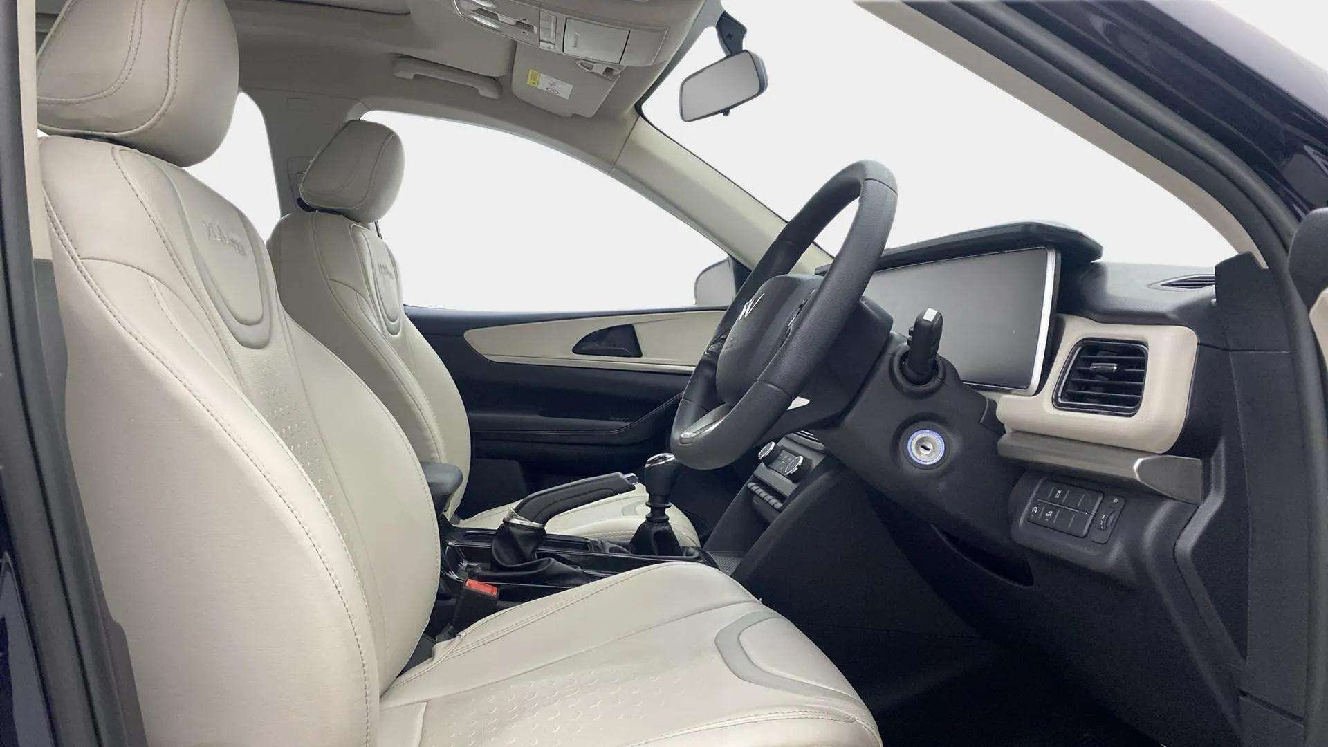 Front interior view of a Mahindra XUV700