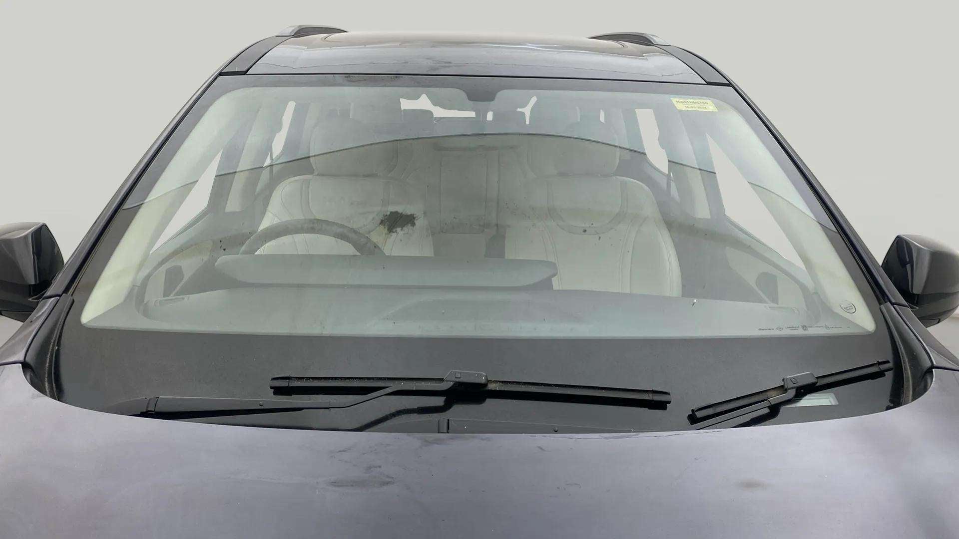 Front windshield view of a Mahindra XUV700
