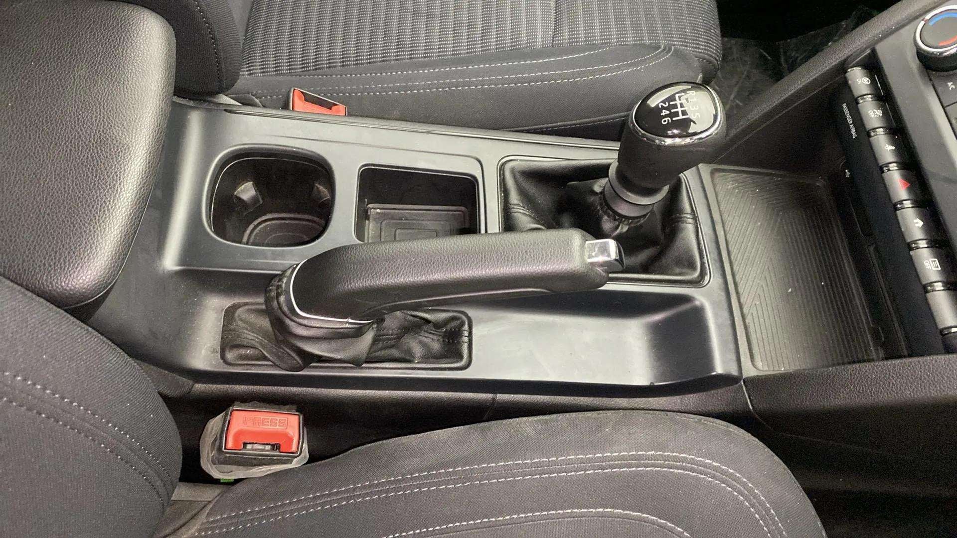Center console view of a Mahindra XUV700