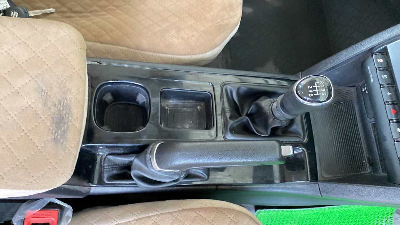 Interior center console view of a Mahindra XUV700