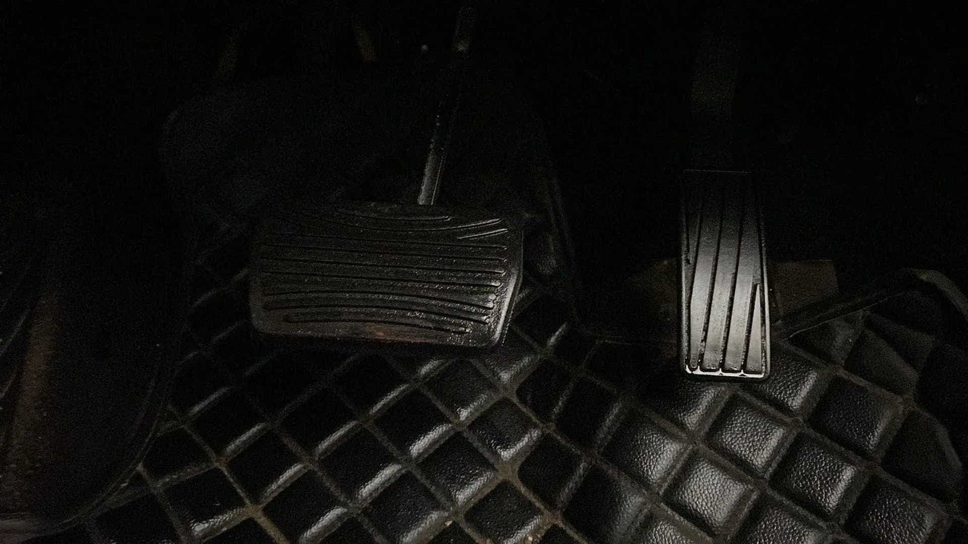 Foot pedal area of a Mahindra XUV700
