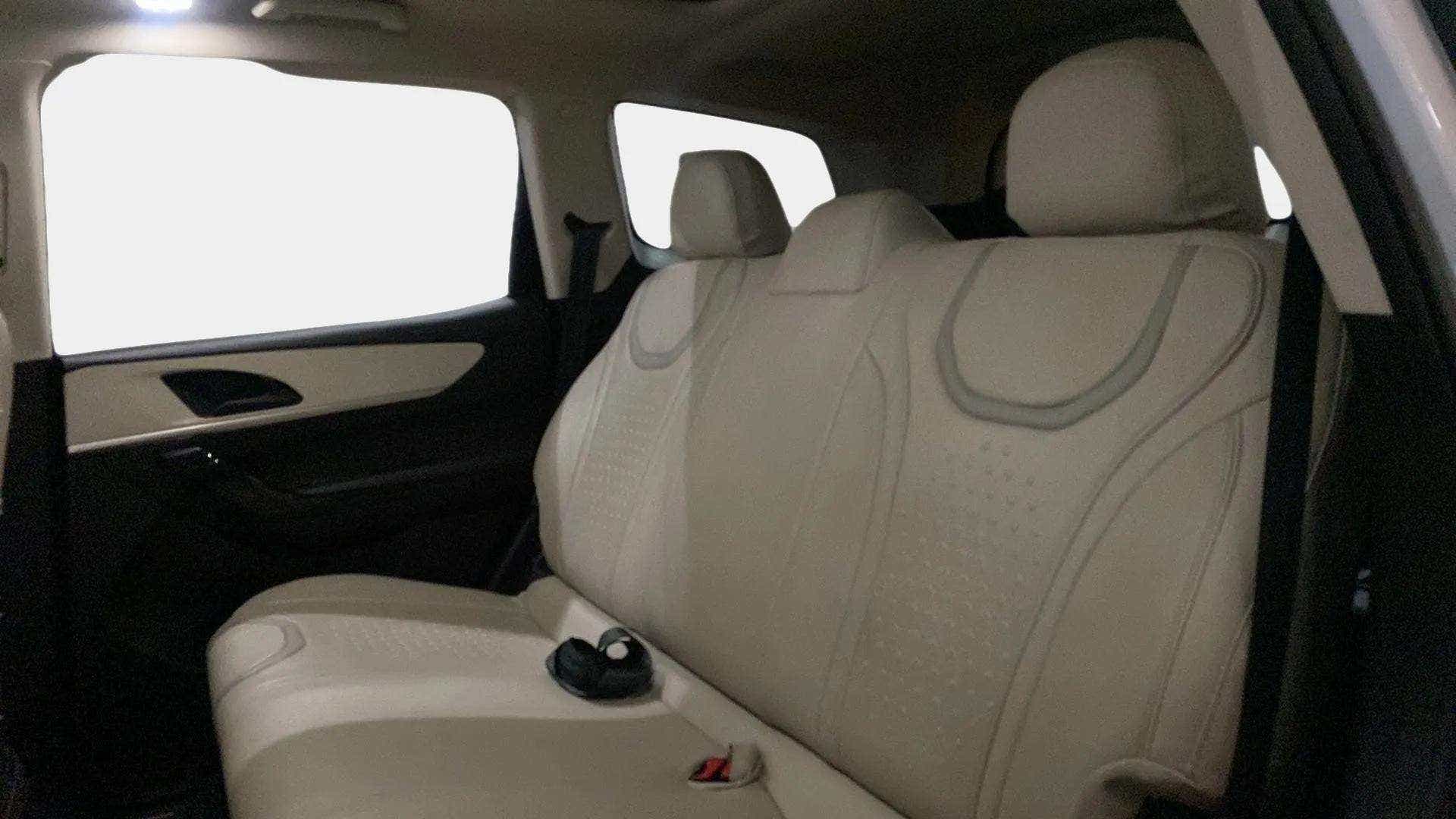 Rear seat view of a Mahindra XUV700